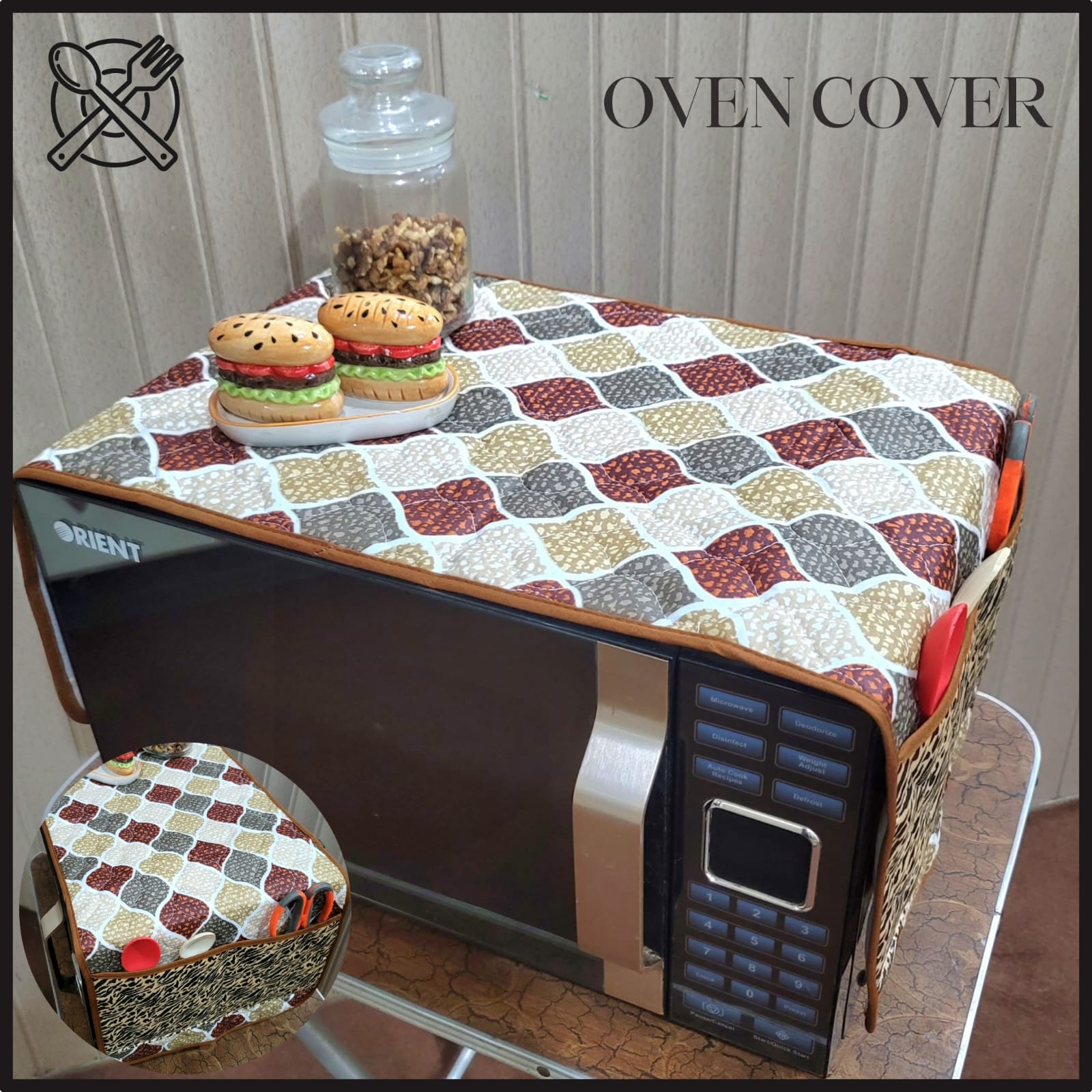 Quilted Oven Cover (Random Design)