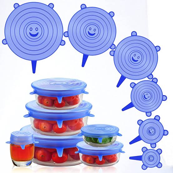 Universal Silicone Suction Lid-bowl Pan (6pcs)