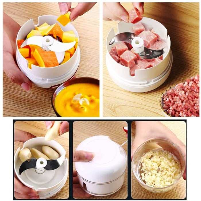 Mini Hand power Grinder Chop Meat, Fruit, Vegetable & Nuts