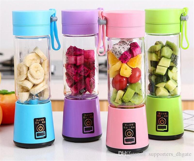 Portable Juicer Cup & Crushed Ice Machine Usb Charging (random Color)