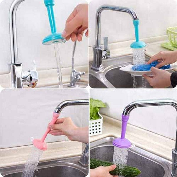 Silicone Kitchen Shower Splash Faucet & Rotating Spray Regulator(Random Color)