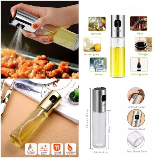 Cooking Oil Sprayer Glass Bottle Bbq Baking Grill Vinegar Oil  Bottle spray.