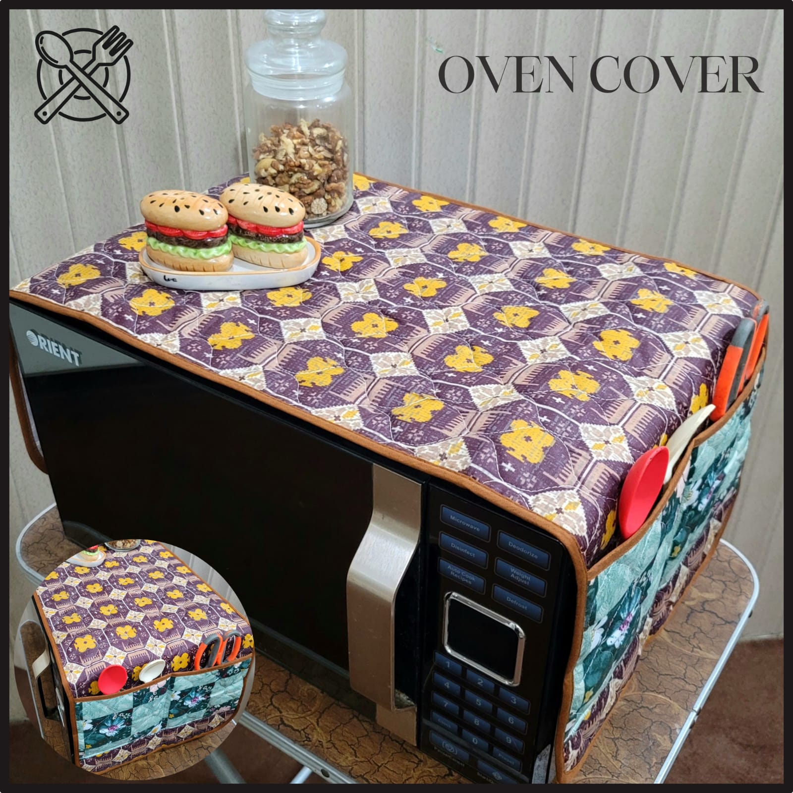 Quilted Oven Cover (Random Design)