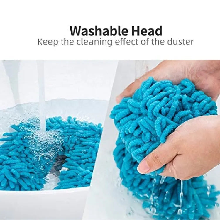 Flexible MicroFiber Duster With Telescopic Stainless Steel Handle.