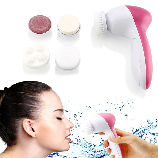 Facial Electric Cleanser And Massager, Beauty Care Brush For Removing Blackhead,Exfoliating & Massaging,