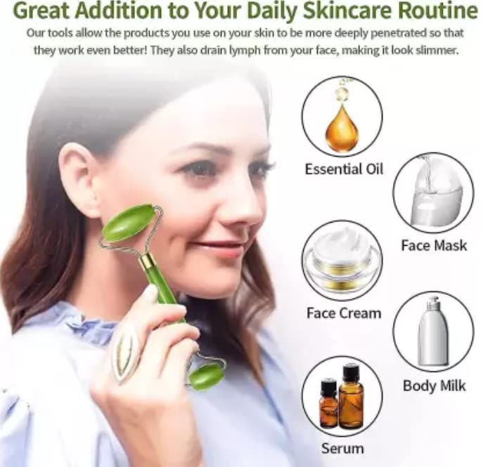 Gua Sha Stone & Facial Roller Manual Massage For Women