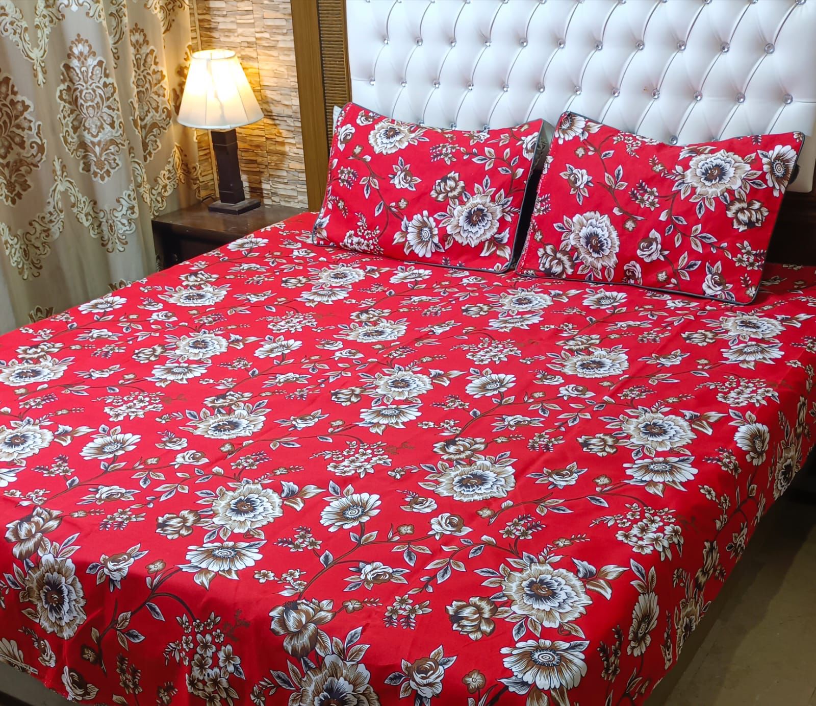 3d Crystal Cotton Bedsheet