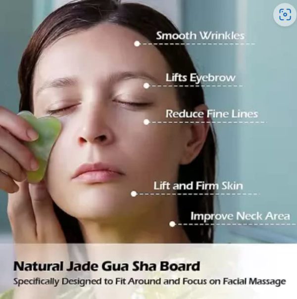 Gua Sha Stone & Facial Roller Manual Massage For Women