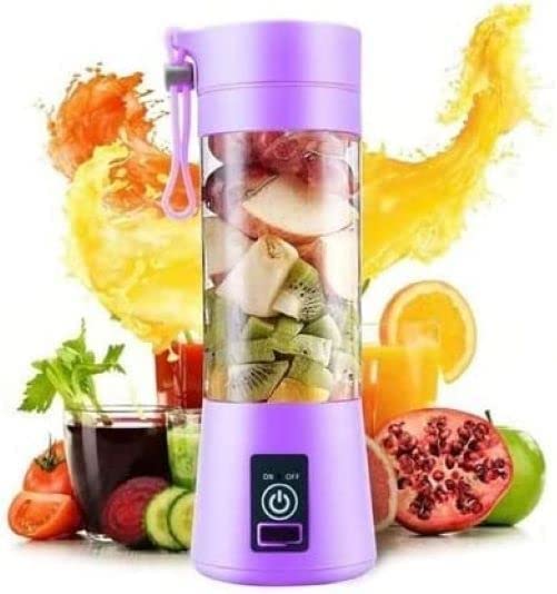 Portable Juicer Cup & Crushed Ice Machine Usb Charging (random Color)