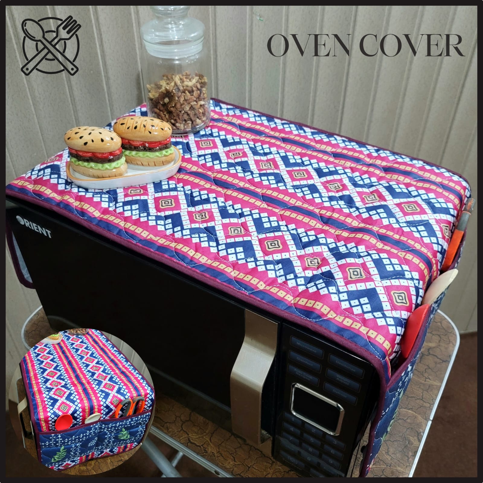 Quilted Oven Cover (Random Design)