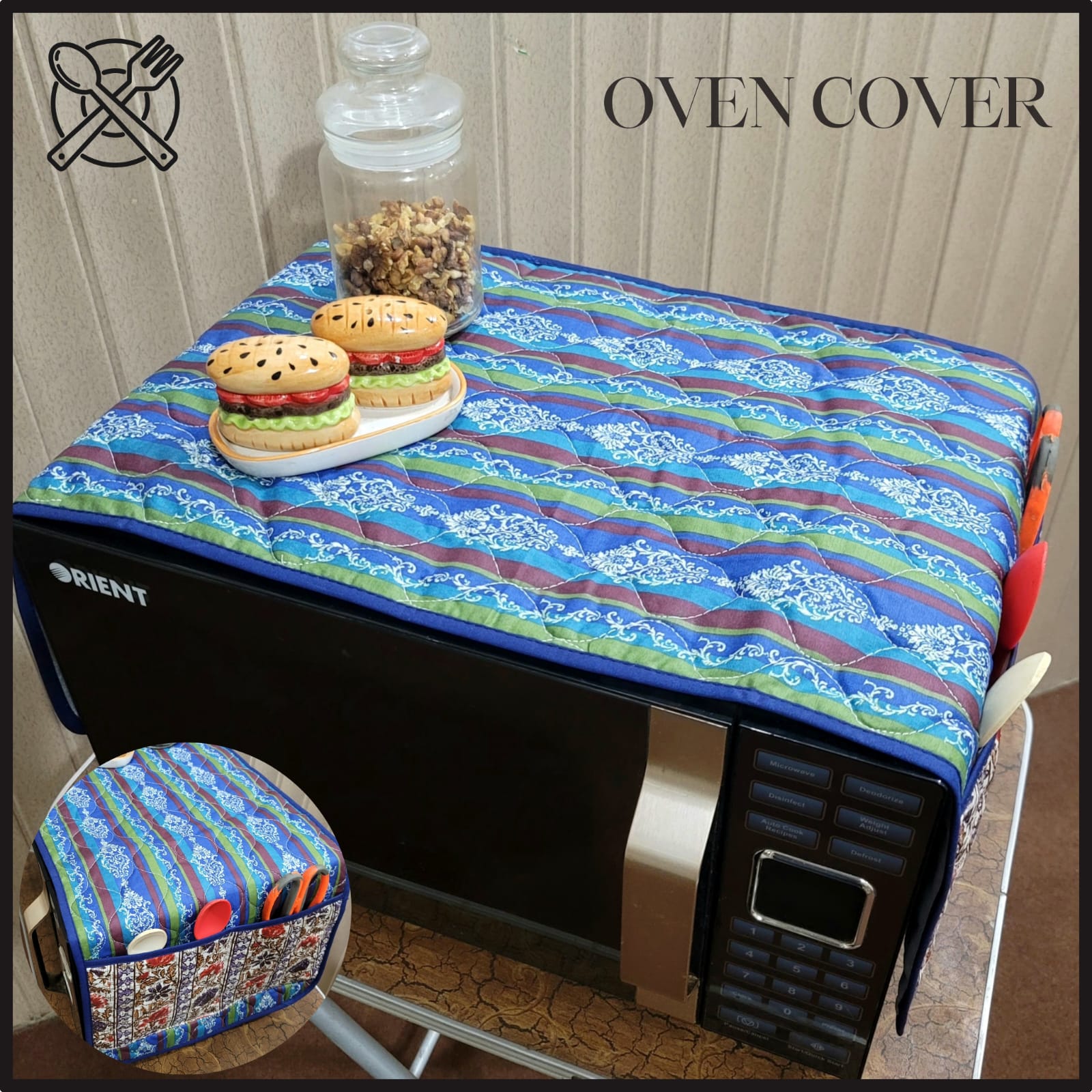 Quilted Oven Cover (Random Design)