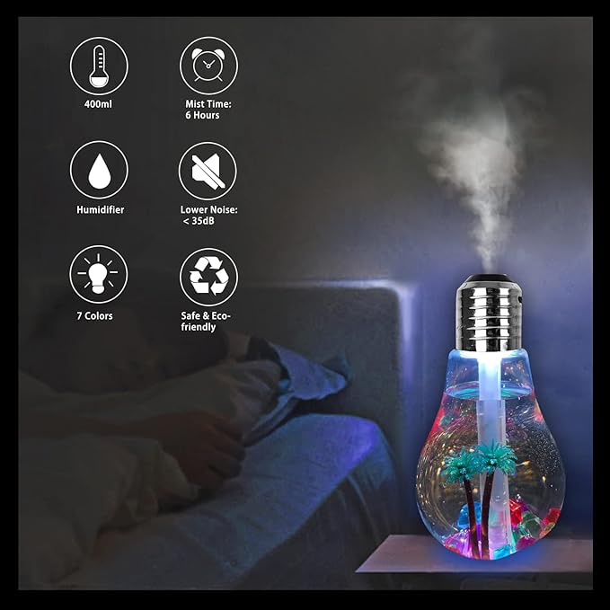 Usb Air Humidifier Bulb Shape