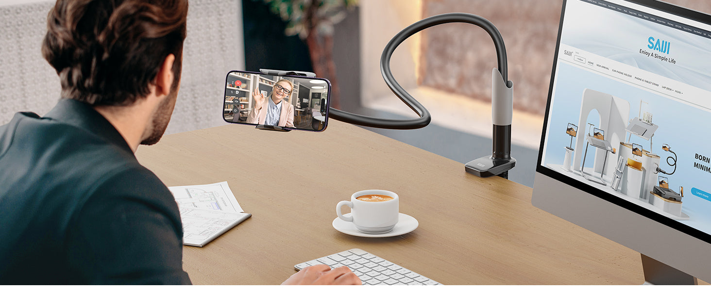 Gooseneck Phone Holder 360 Adjustable