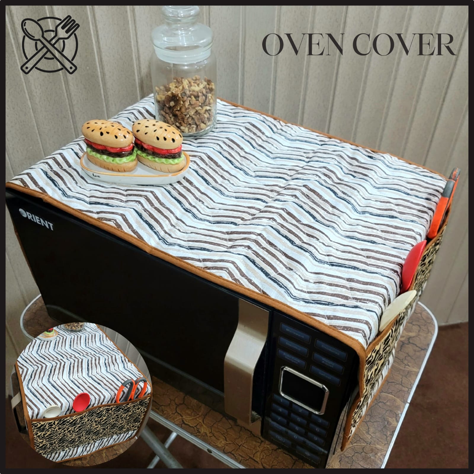 Quilted Oven Cover (Random Design)