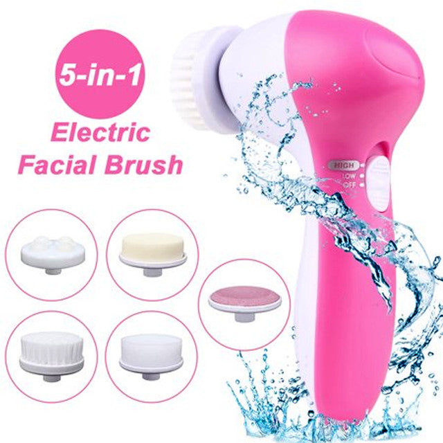 Facial Electric Cleanser And Massager, Beauty Care Brush For Removing Blackhead,Exfoliating & Massaging,