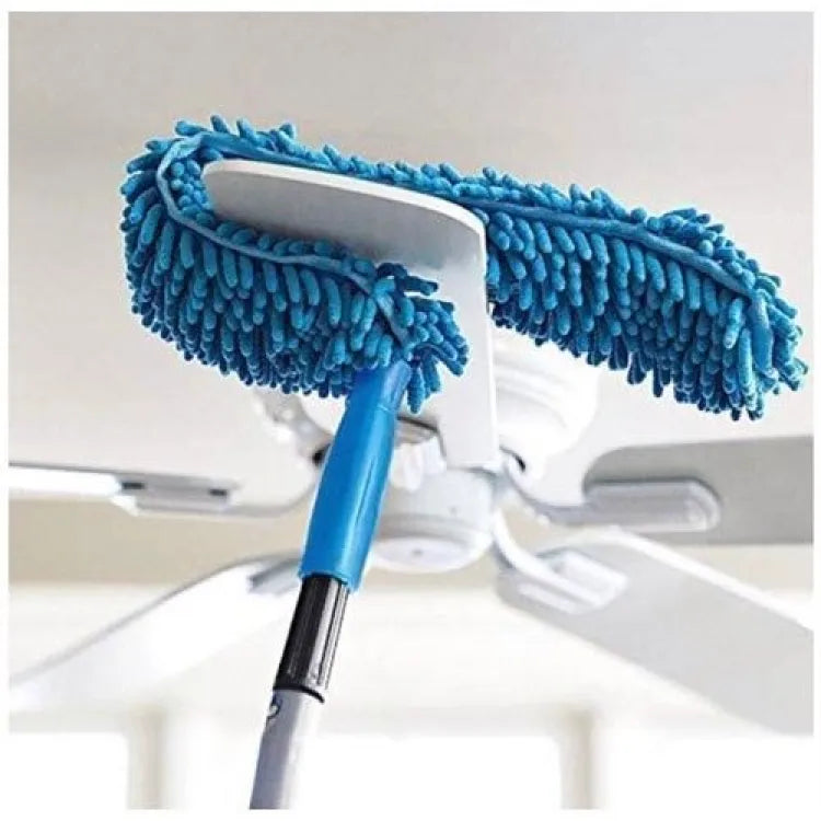 Flexible MicroFiber Duster With Telescopic Stainless Steel Handle.