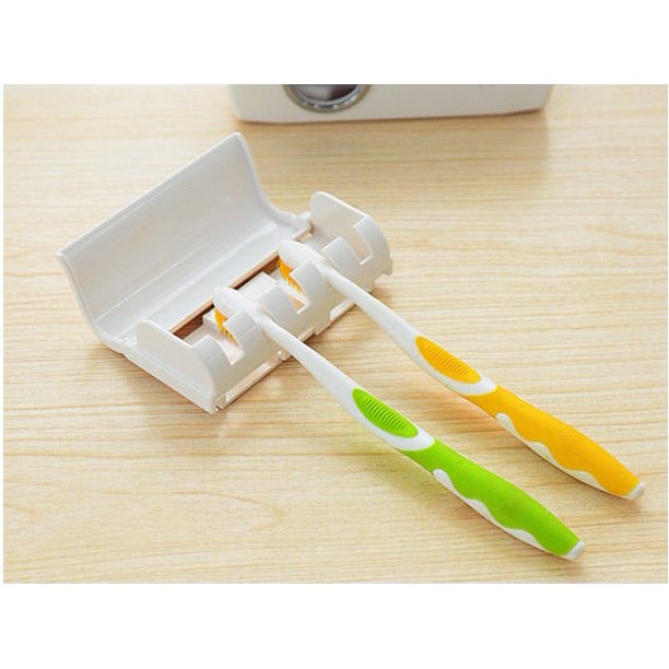 Toothpaste Dispenser Automatic Toothpaste Squeezer + Holder Set