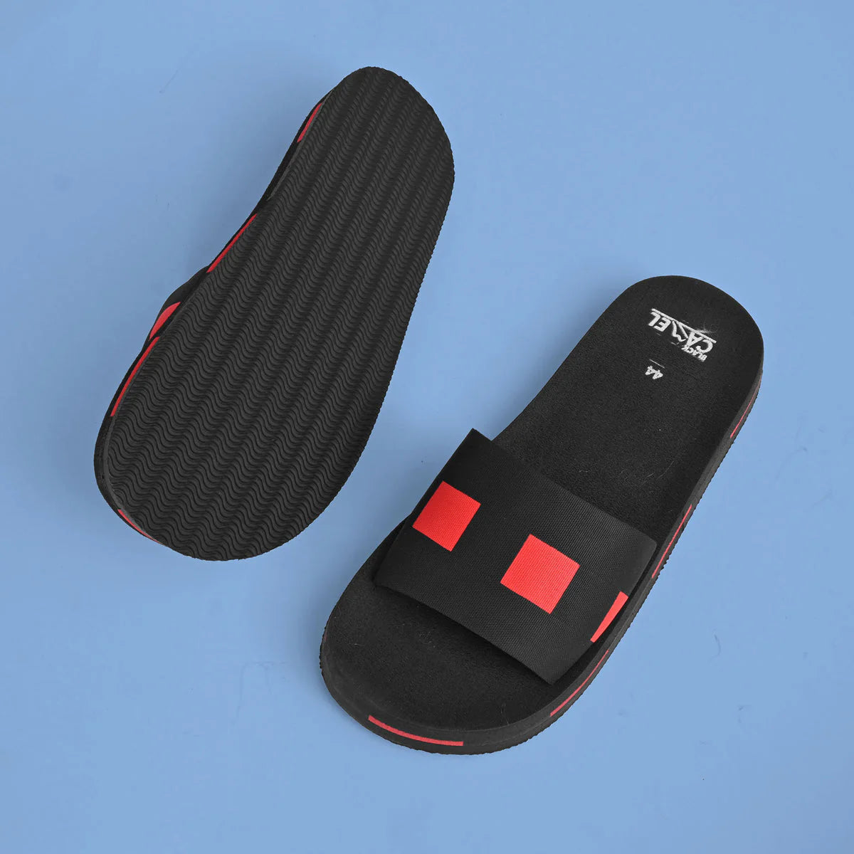 Slipper (Black Camel) Box Style Slides