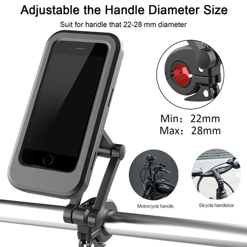 Motorcycle Bike Phone Holder Adjustable Waterproof Stand For Mtb Bike Smartphone Holder