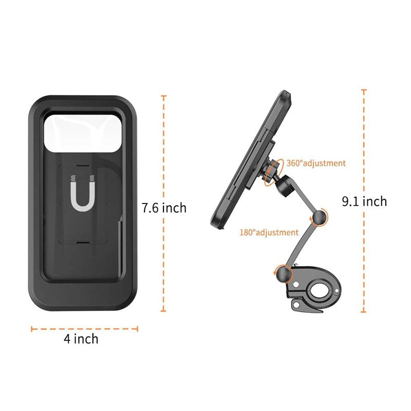 Motorcycle Bike Phone Holder Adjustable Waterproof Stand For Mtb Bike Smartphone Holder