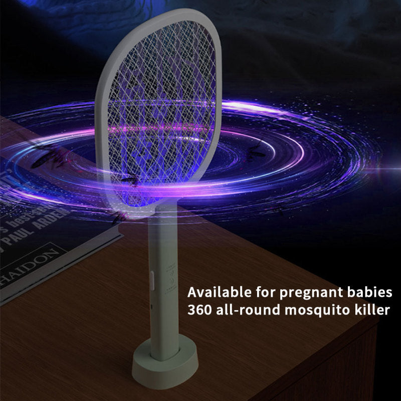 Mosquitoes Lamp & Racket 2 In 1 Electric , Grid 3-layer (Random Color)