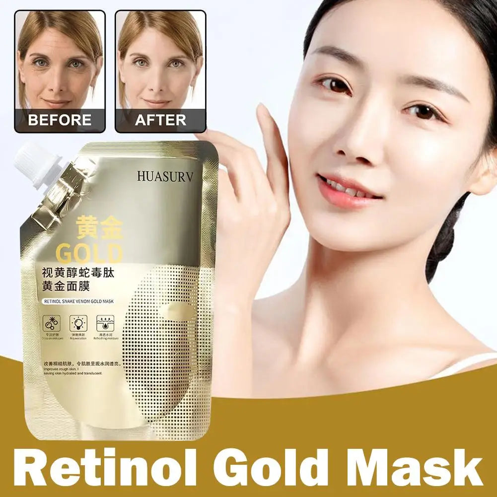 Anti Aging Peel Off Gold Face Mask with Free Silicon Brush (Original 100%)