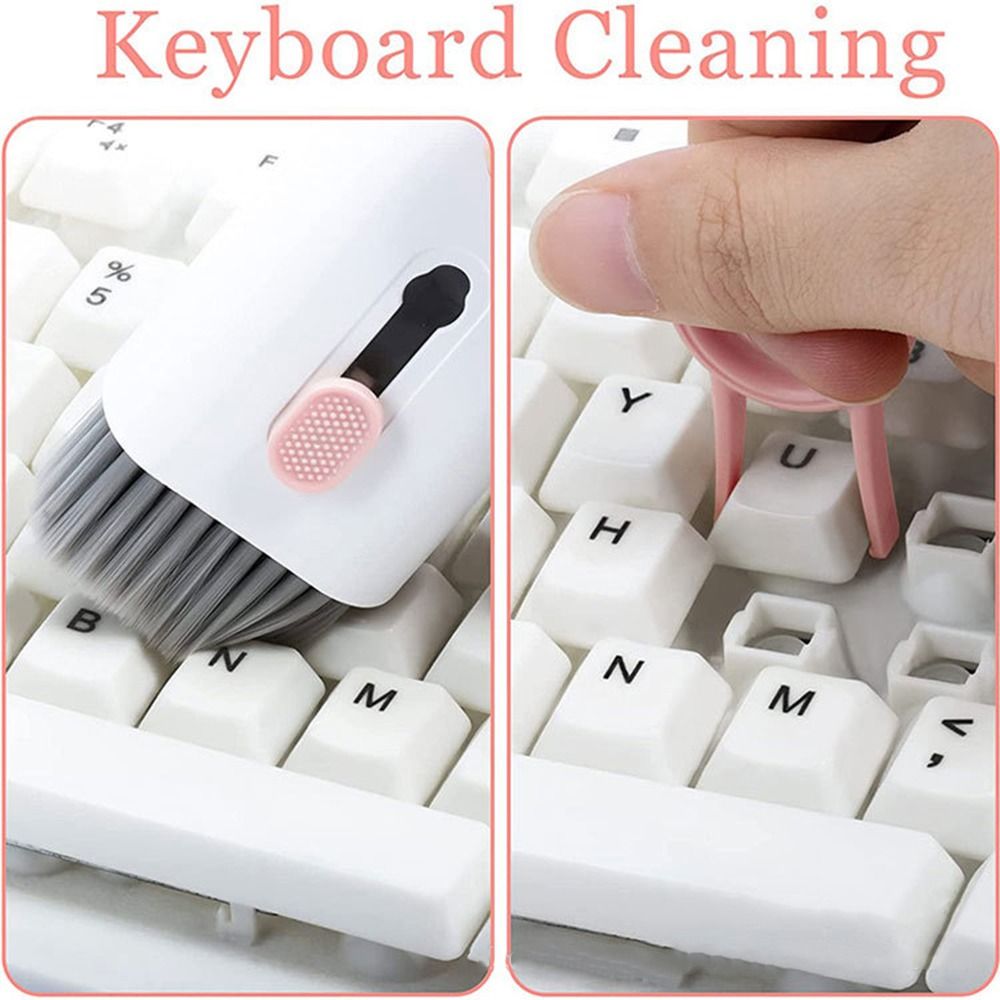 New Headset 7 In 1 Kit Scalable Keyboard, Brush, Earphone, Pen Cleaning.