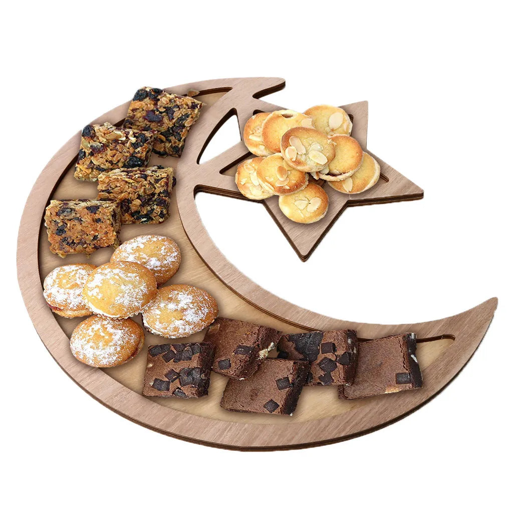 Ramzan Wood Serving Tray