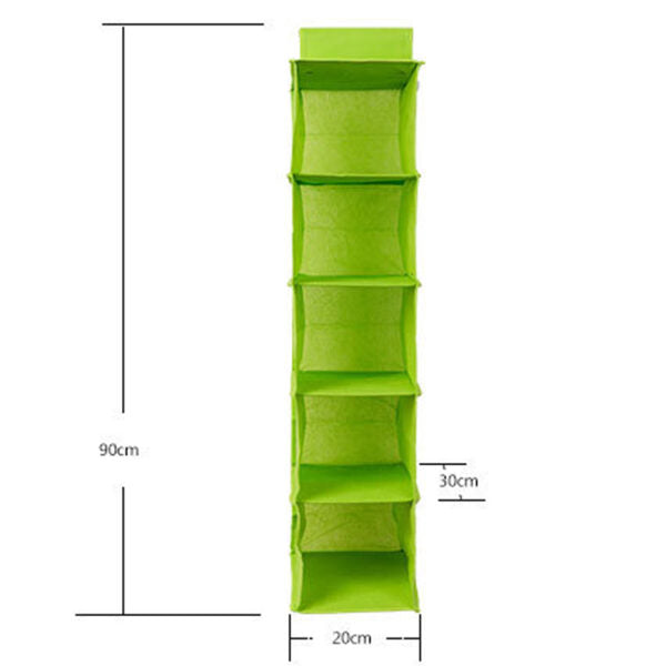 5 Shelf Clothes Hanging Organizers (Random colour)