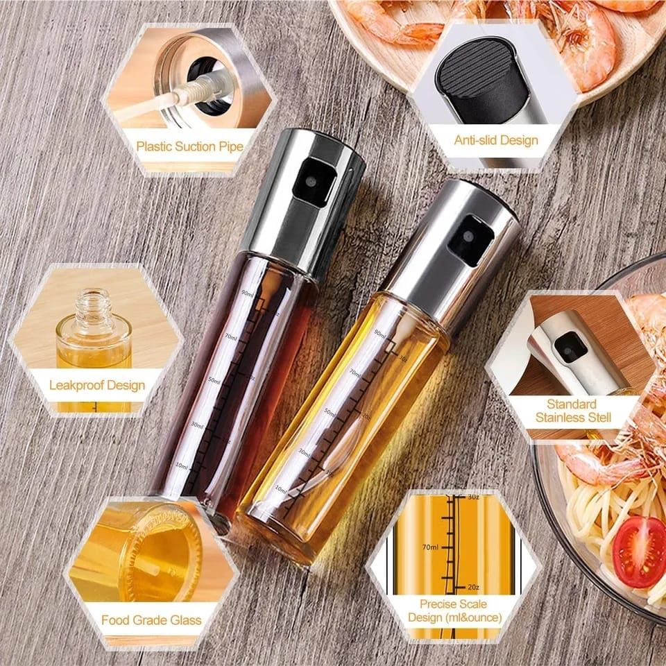 Cooking Oil Sprayer Glass Bottle Bbq Baking Grill Vinegar Oil  Bottle spray.