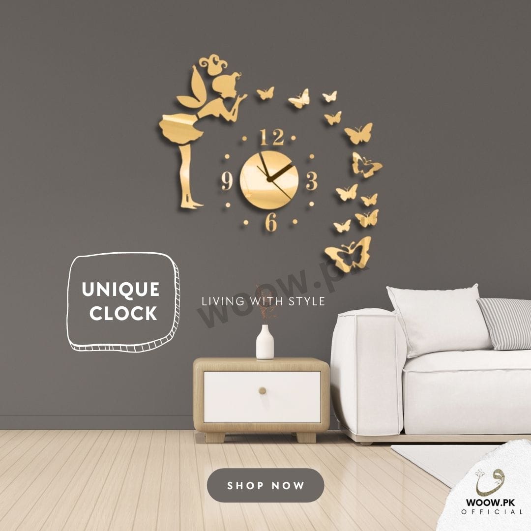 Fairy & Butterfly Wall Clock