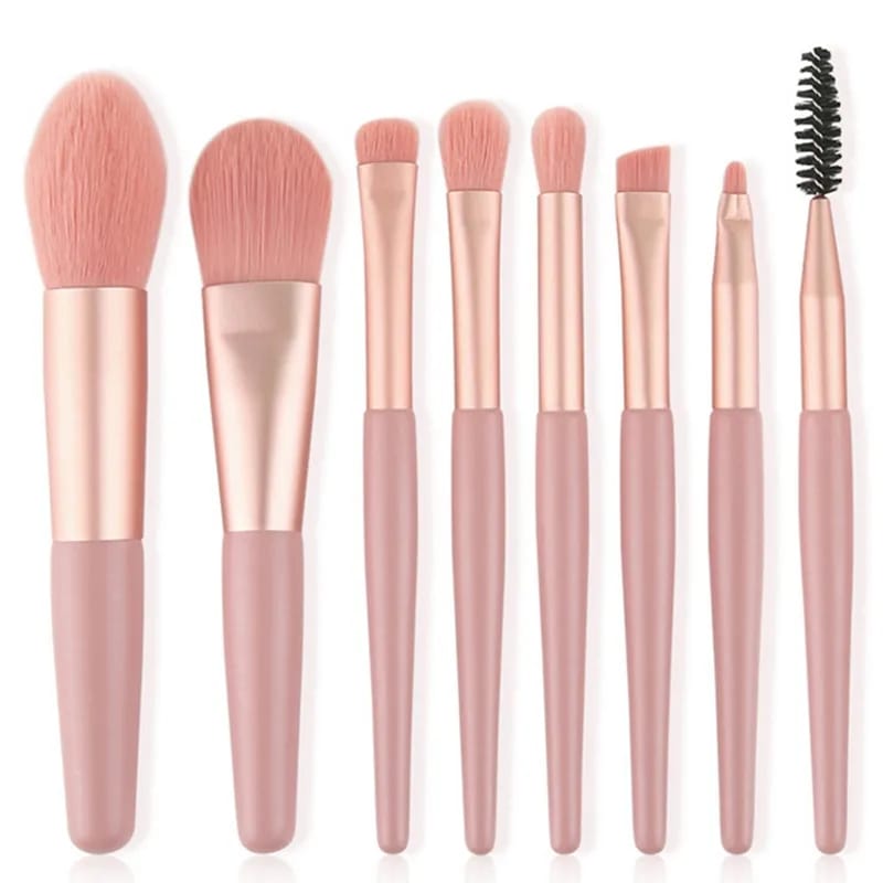 Travel Makeup Mini Brush Kit (8 Pcs)