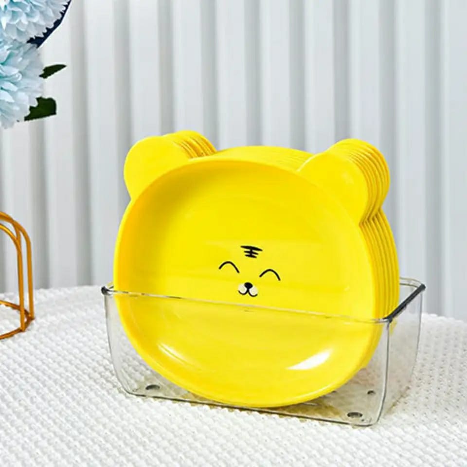 Mini Cartoon Shape Bear Bone Dish (Pack Of 8)