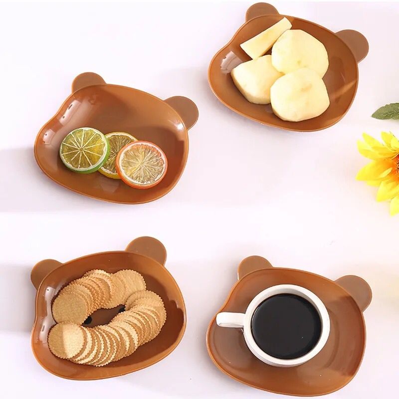 Mini Cartoon Shape Bear Bone Dish (Pack Of 8)