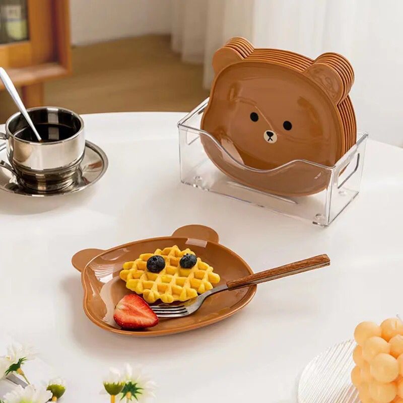 Mini Cartoon Shape Bear Bone Dish (Pack Of 8)