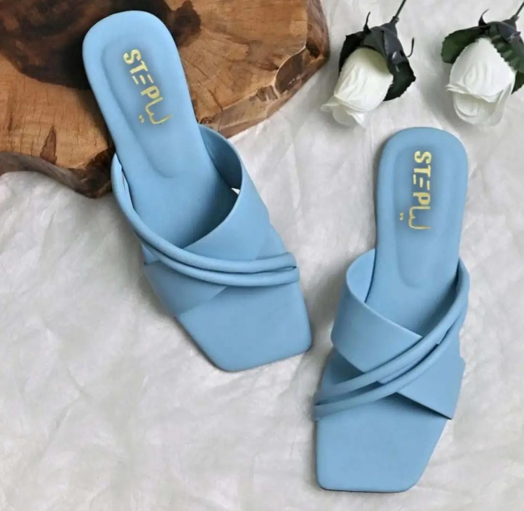 Classy Ladies Flat Slippers  For Party Wear