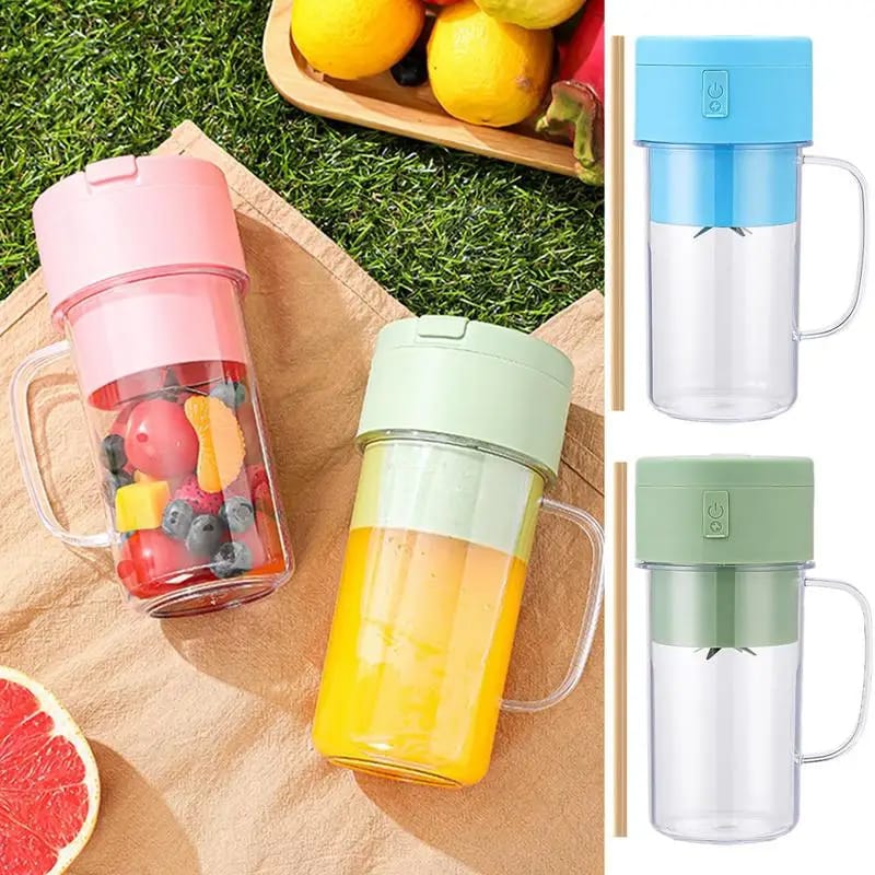 Portable Mini Juicer Blender With Straw Cup( Random color )