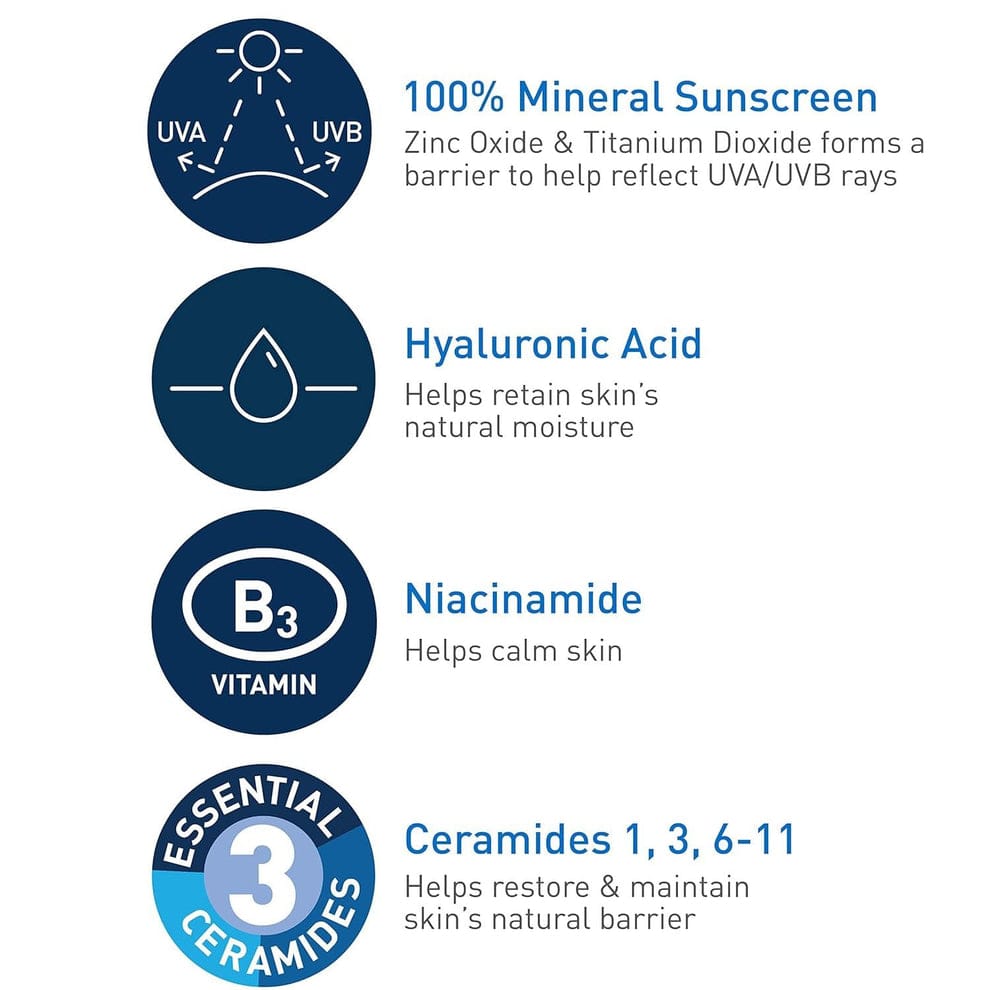 CeraVe Hydrating Mineral Sunscreen Spf 50