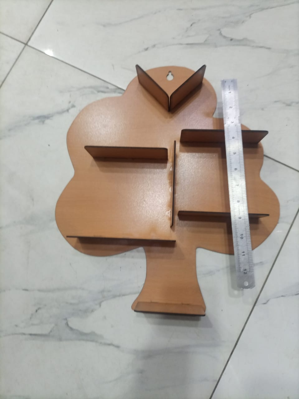 Tree Shaped Wooden Shelf