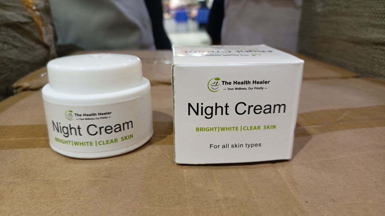 Night Cream For Bright, White & Clear Skin.