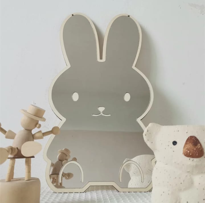 Rabbit Shaped Acrylic Mirror