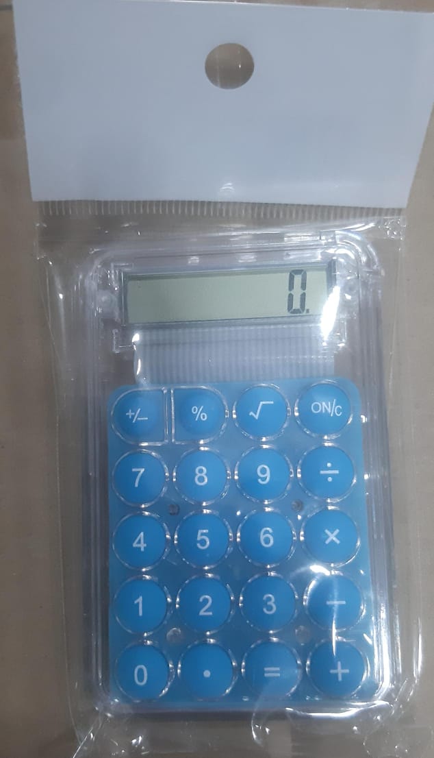 Student Calculator with Siicone Buttons (Random Colour)