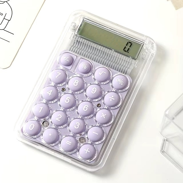 Student Calculator with Siicone Buttons (Random Colour)