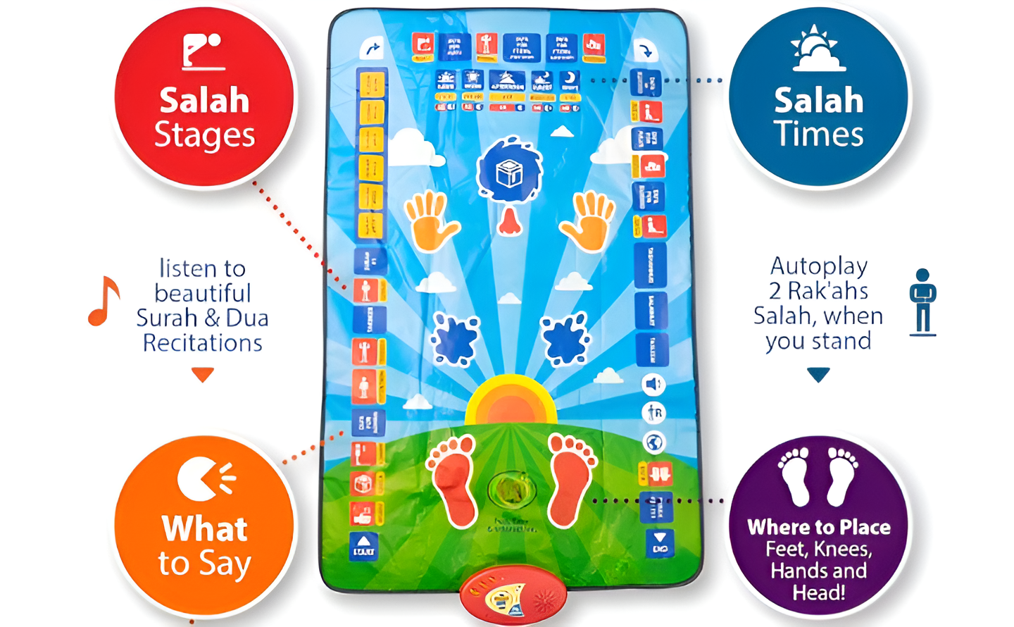 Smart Prayer Mat For Kids ( Random)