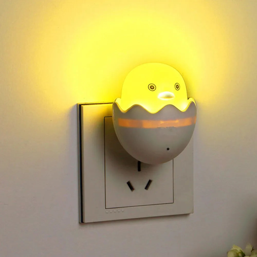 Egg Led Night Bulb, Automatic Lamp Sensor Control For Kids Room