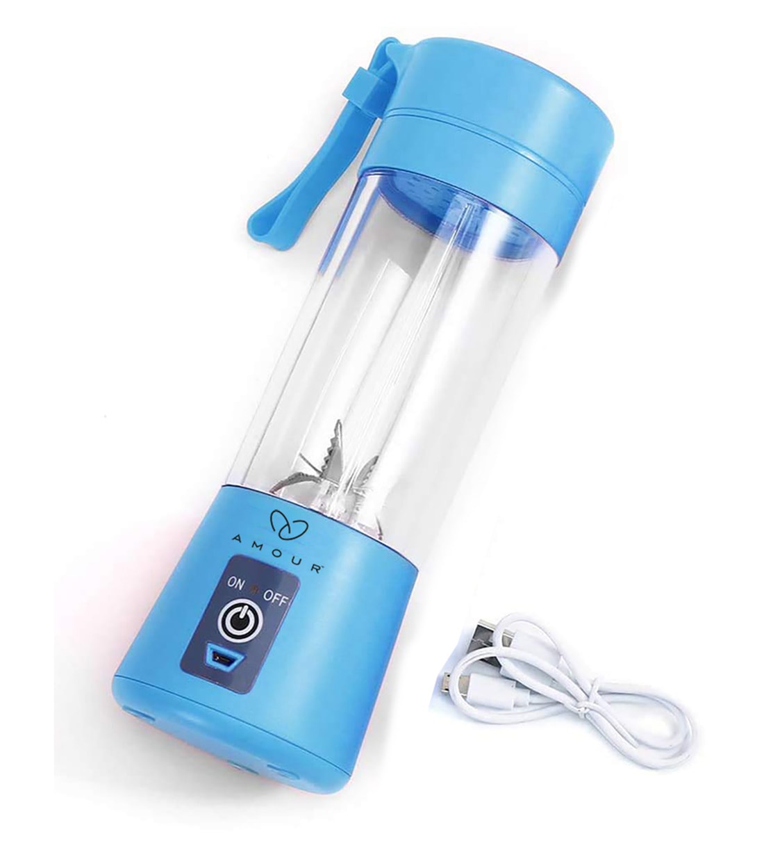 Portable Juicer Cup & Crushed Ice Machine Usb Charging (random Color)