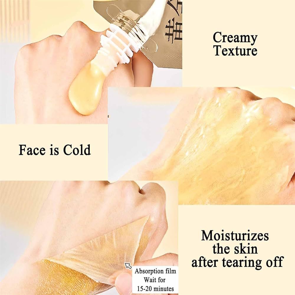 Anti Aging Peel Off Gold Face Mask with Free Silicon Brush (Original 100%)