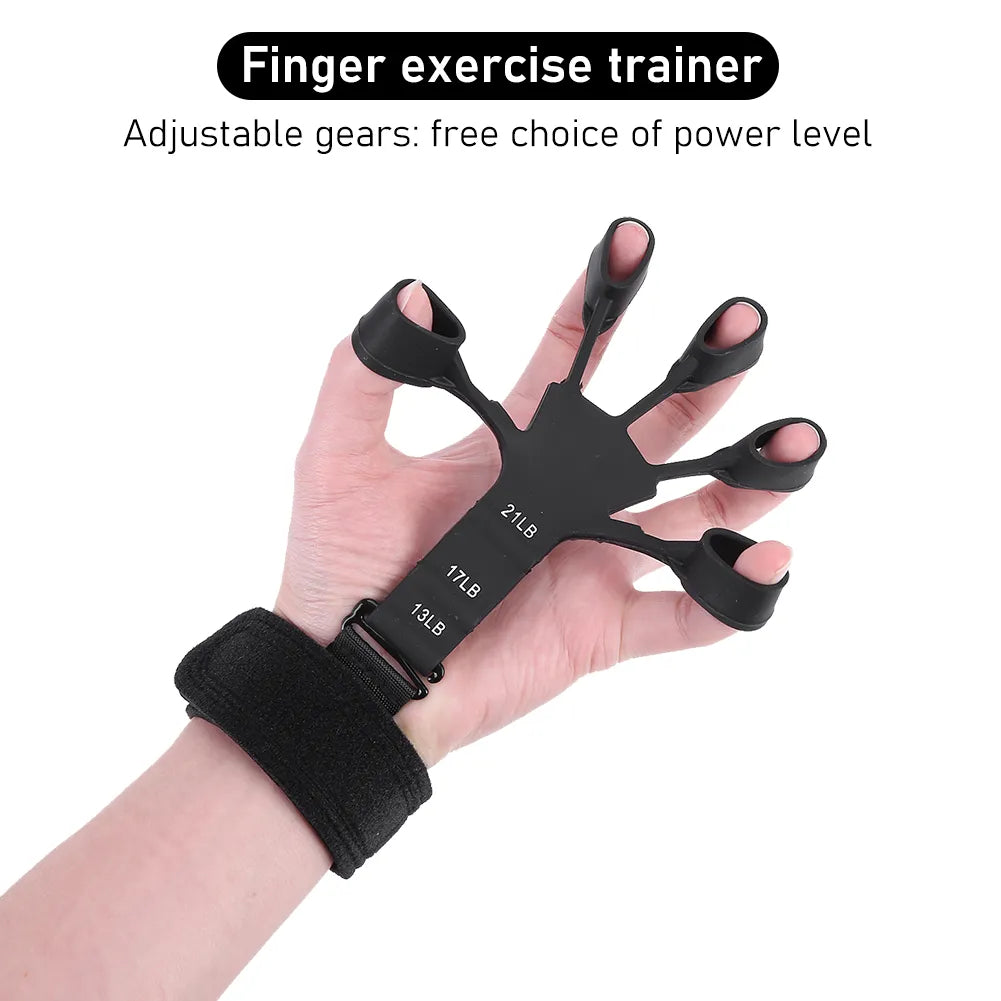 Finger Stretcher & Flexion Hand Gripper Silicone-Finger Exerciser