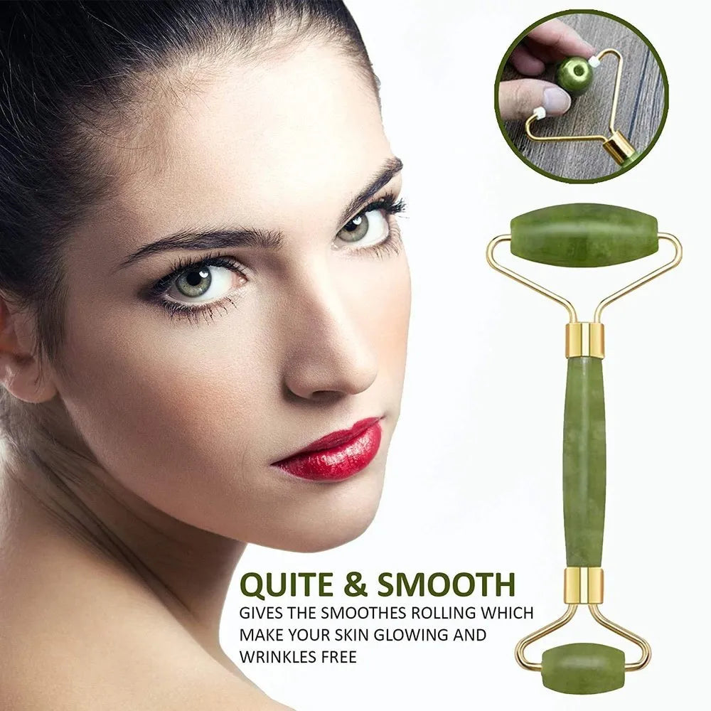 Gua Sha Stone & Facial Roller Manual Massage For Women