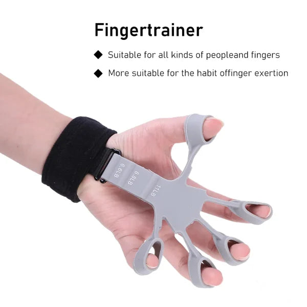 Finger Stretcher & Flexion Hand Gripper Silicone-Finger Exerciser